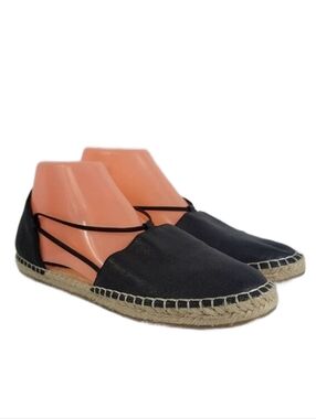 Eileen Fisher Lee Espadrille Black Flat Women's Shoes.